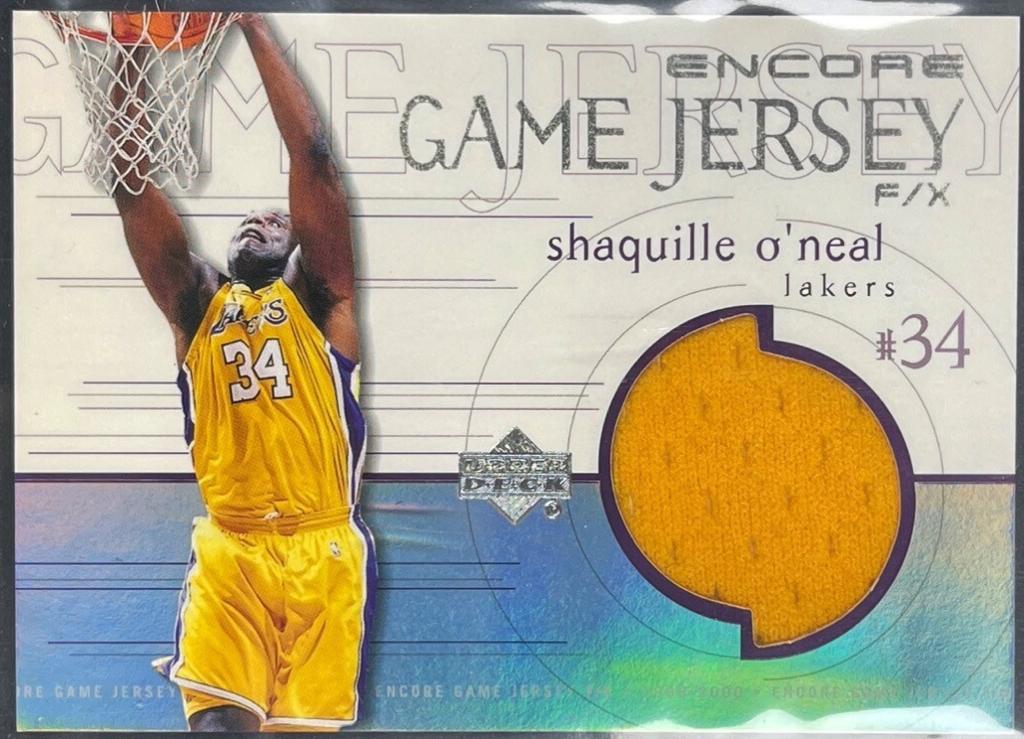 Shaquille O'Neal #SO-J Basketball Cards 1999 Upper Deck Encore Game Jersey