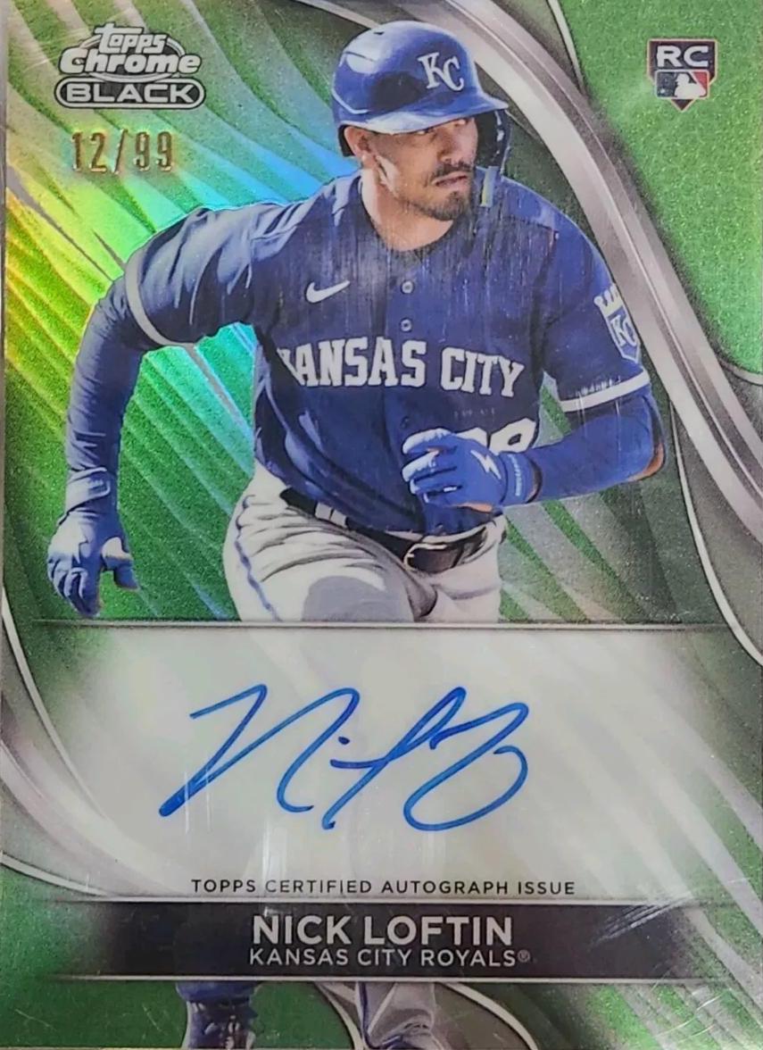 Nick Loftin #CBA-NL Baseball Cards 2024 Topps Chrome Black Autograph