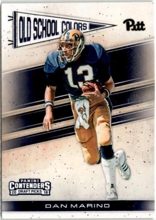 Dan Marino #7 Football Cards 2018 Panini Contenders Draft Picks Old School Colors