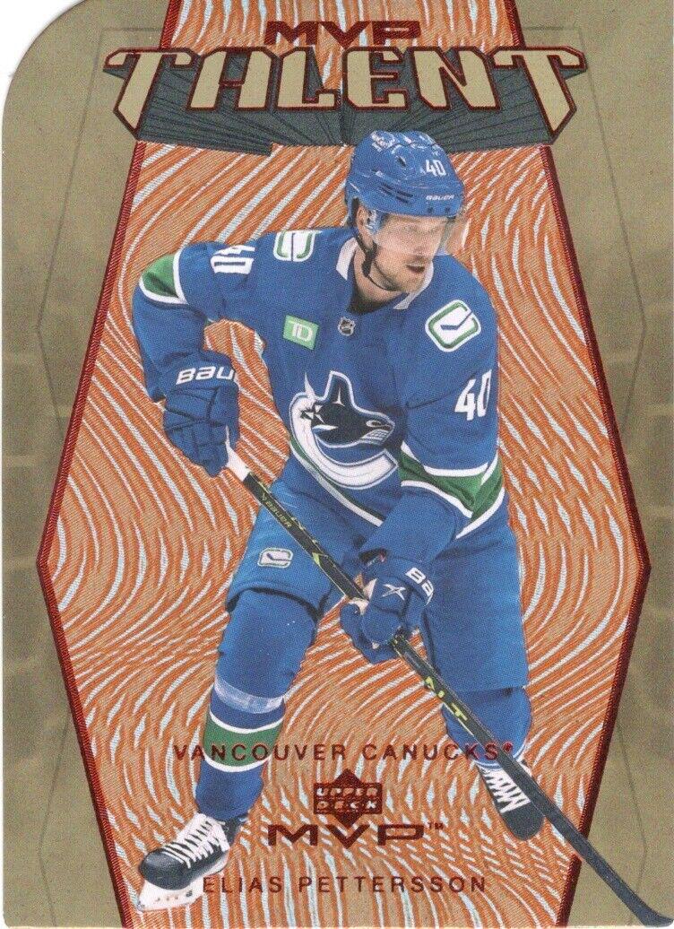Elias Pettersson #MT-12 Hockey Cards 2023 Upper Deck MVP Colors & Contours