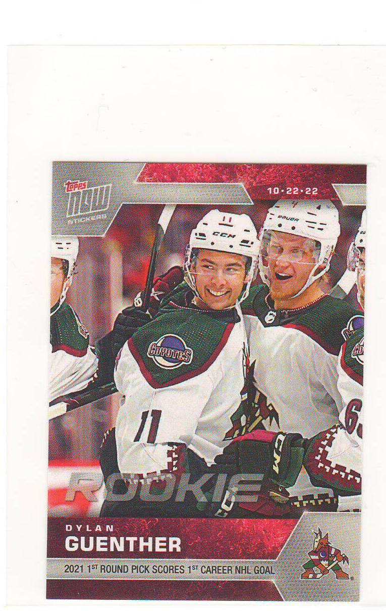 Dylan Guenther #25 Hockey Cards 2022 Topps Now