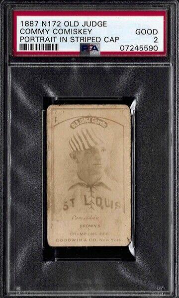 Commy Comiskey Baseball Cards 1887 N172 Old Judge