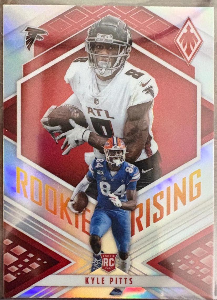 Kyle Pitts #RIS-4 Football Cards 2021 Panini Phoenix Rookie Rising