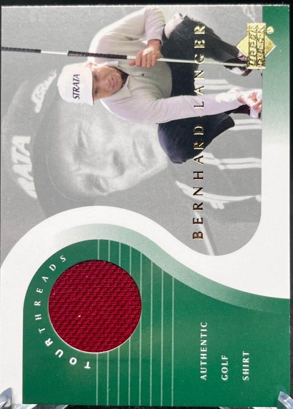 Bernhard Langer #TT-BL Golf Cards 2001 Upper Deck Tour Threads