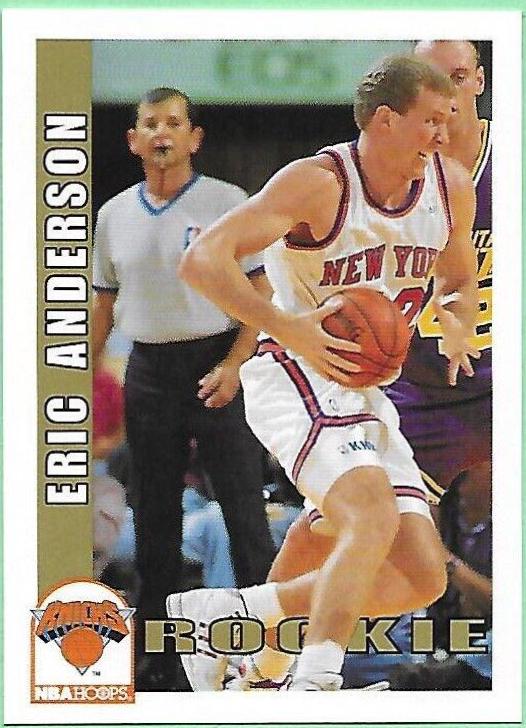 Eric Anderson #432 Basketball Cards 1992 Hoops