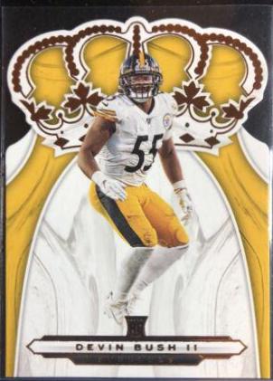Devin Bush II #CR-12 Football Cards 2019 Panini Chronicles Crown Royale