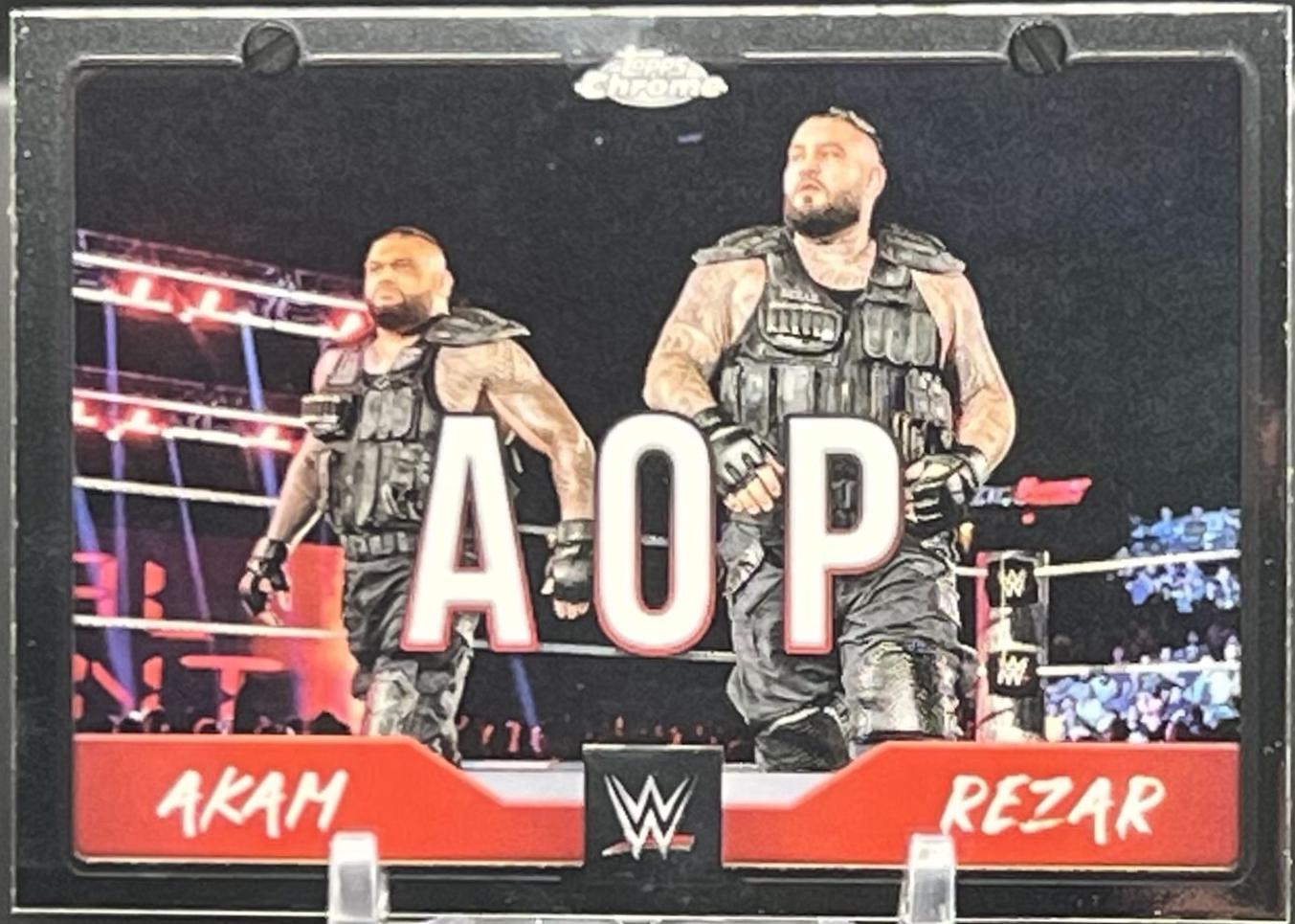 Rezar / Akam #TAG-AOP Wrestling Cards 2025 Topps Chrome WWE Tag Team
