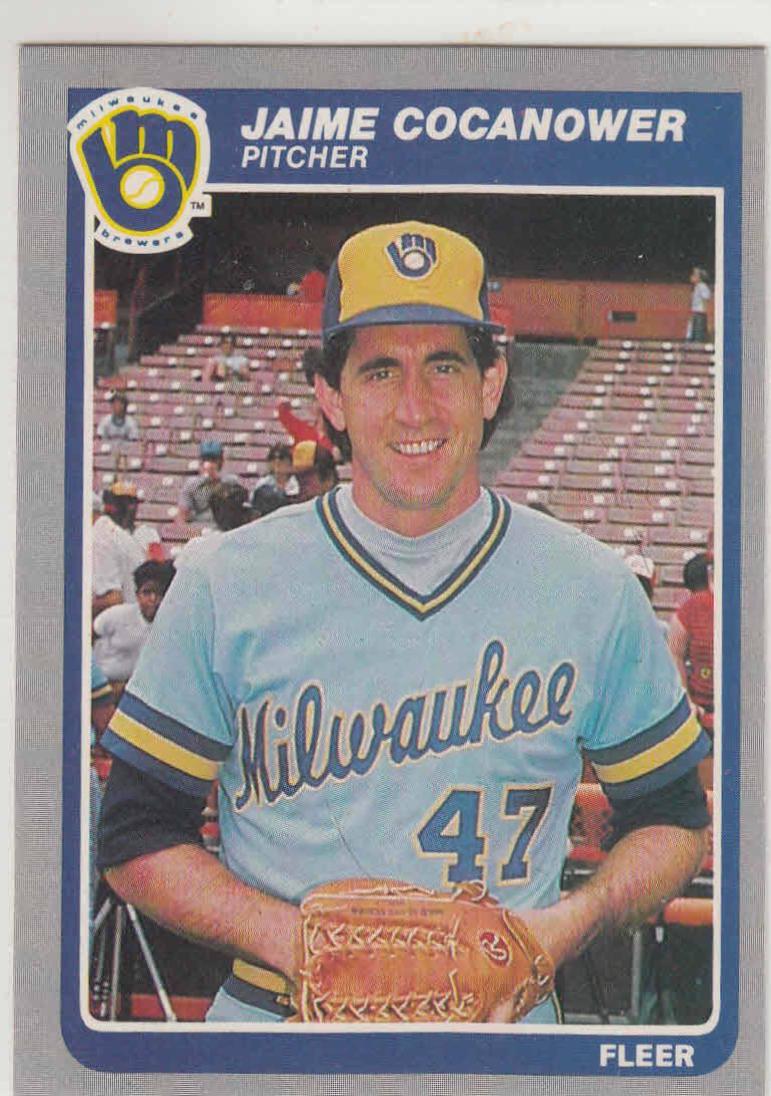 Jaime Cocanower #579 Baseball Cards 1985 Fleer