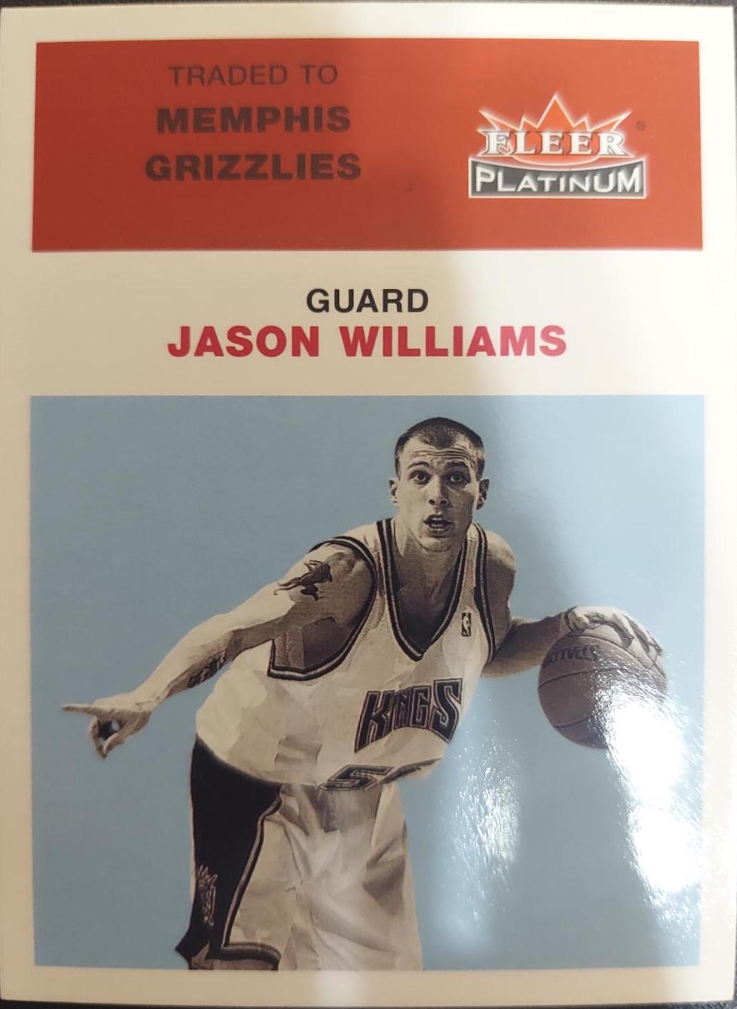 Jason Williams #11 Basketball Cards 2001 Fleer Platinum