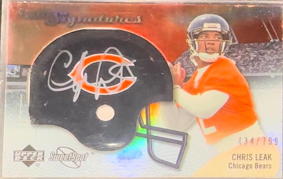 Chris Leak #104 Football Cards 2007 Upper Deck Sweet Spot Signatures