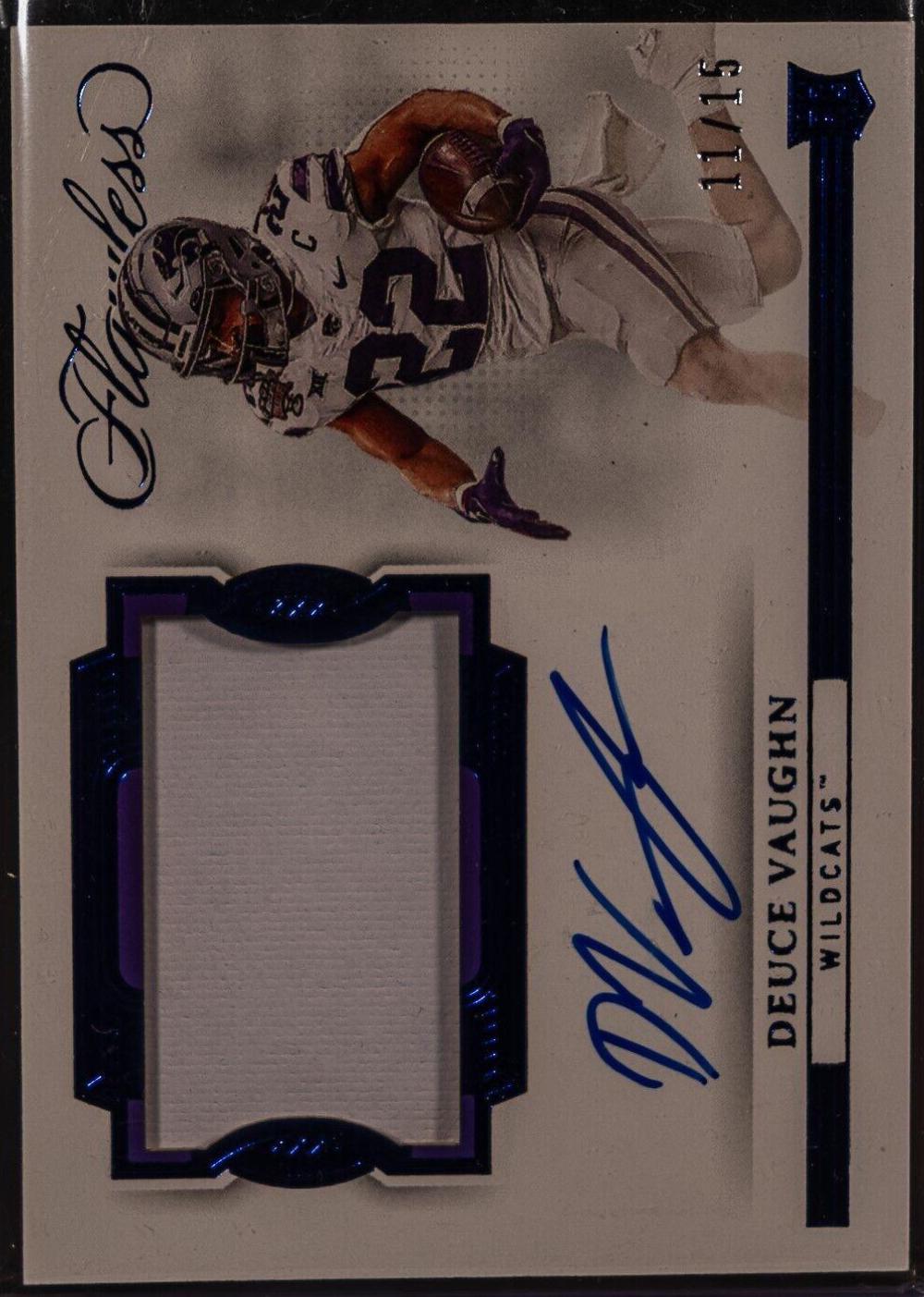 Deuce Vaughn [Horizontal Patch Autograph Sapphire] #139