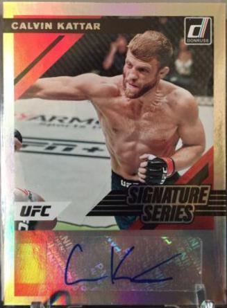 Calvin Kattar #SS-CKT Ufc Cards 2022 Panini Donruss UFC Signature Series