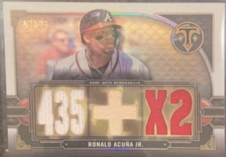 Ronald Acuña Jr. #TTR-RAJ2 2022 Topps Triple Threads Baseball Relics