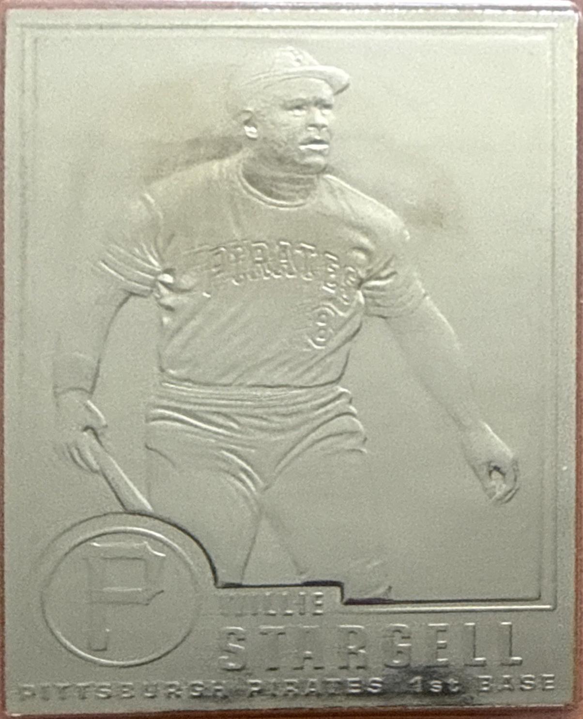 Willie Stargell #3 1996 Danbury Mint 22kt Gold Baseball