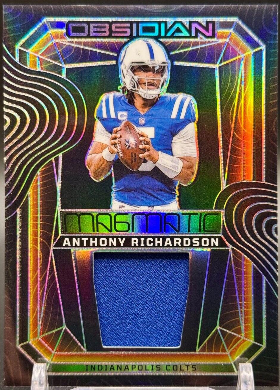 Anthony Richardson #MM-ARN Football Cards 2024 Panini Obsidian Magmatic Memorabilia