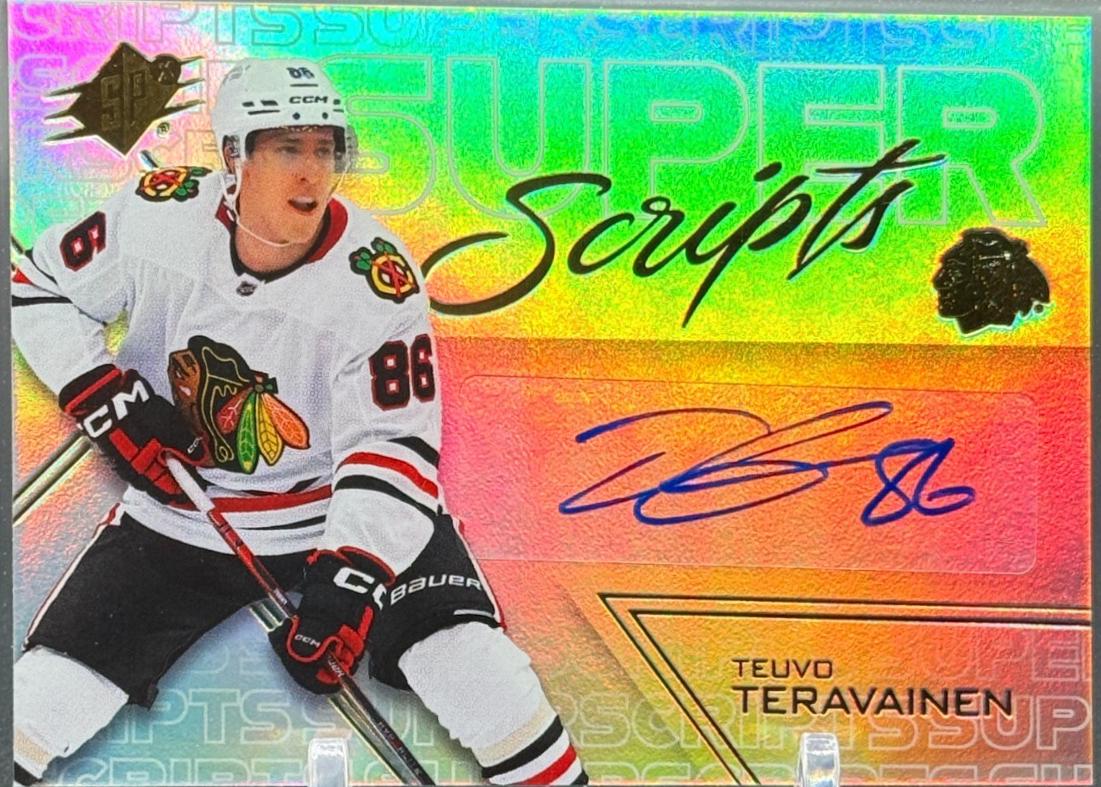 Teuvo Teravainen #SS-TT Hockey Cards 2024 SPx SuperScripts
