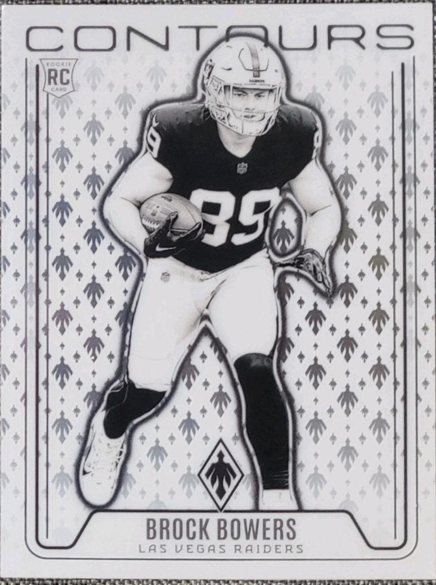 Brock Bowers #30 Football Cards 2024 Panini Phoenix Contours