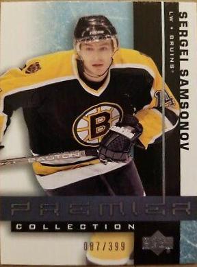 Sergei Samsonov #6 Hockey Cards 2001 Upper Deck Premier Collection