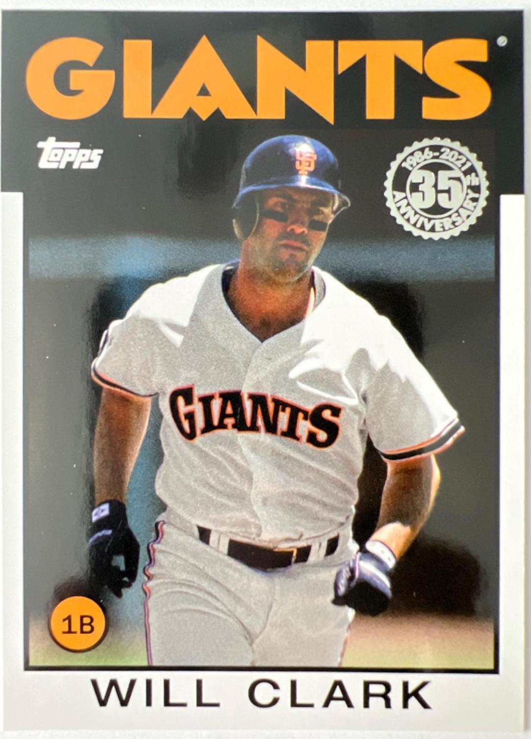 Will Clark #86B-51 Baseball Cards 2021 Topps 1986 35th Anniversary