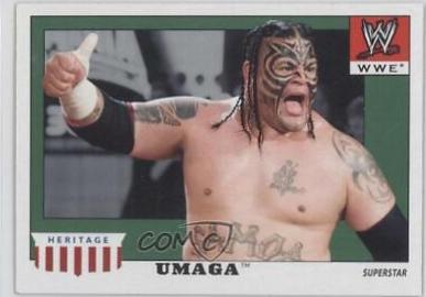 Umaga #53 Wrestling Cards 2008 Topps Heritage IV WWE