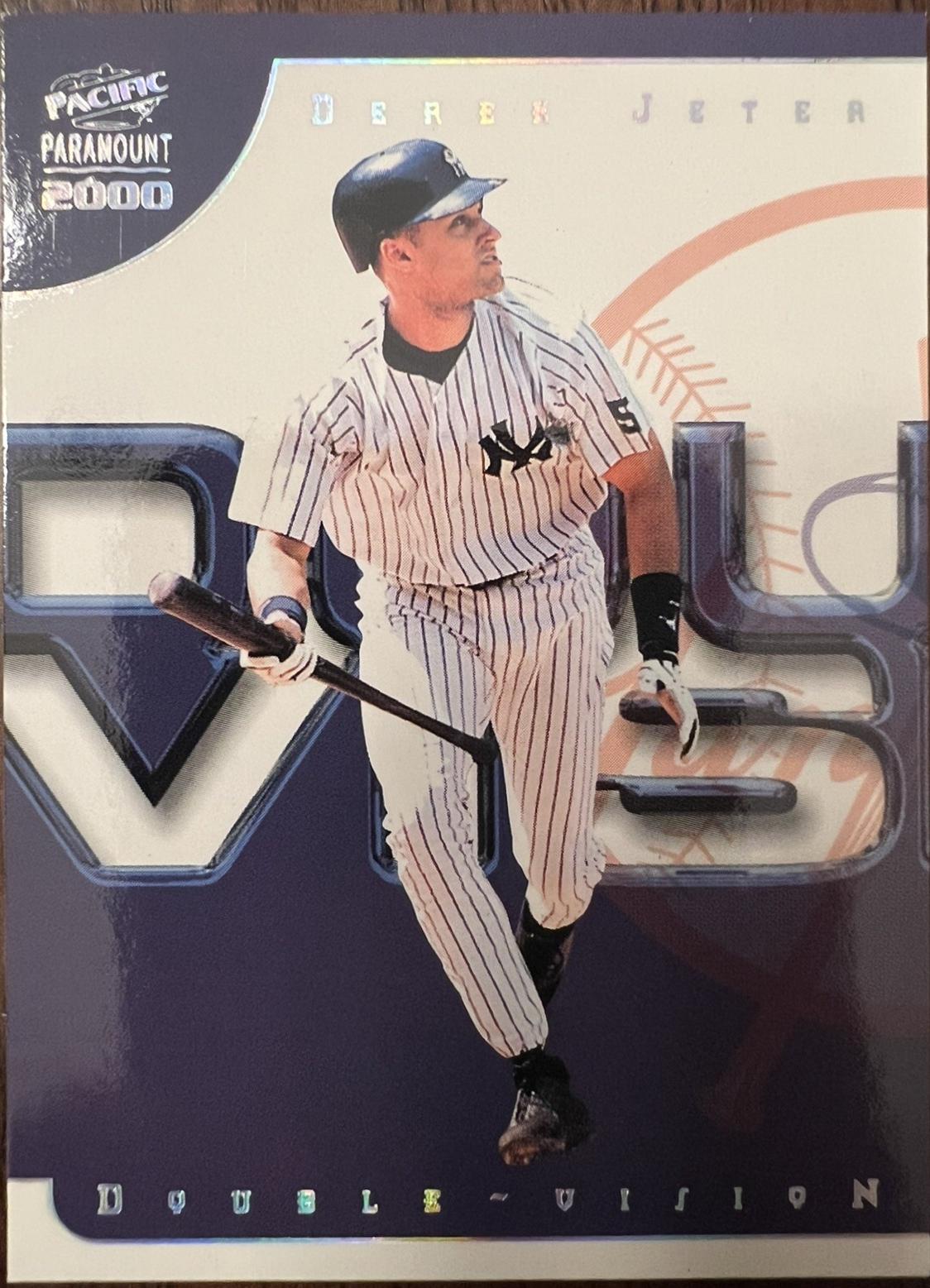 Derek Jeter #12 Baseball Cards 2000 Pacific Paramount Double Vision