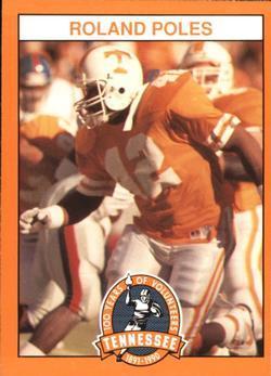 Roland Poles #42 Football Cards 1990 Tennessee Volunteers Centennial