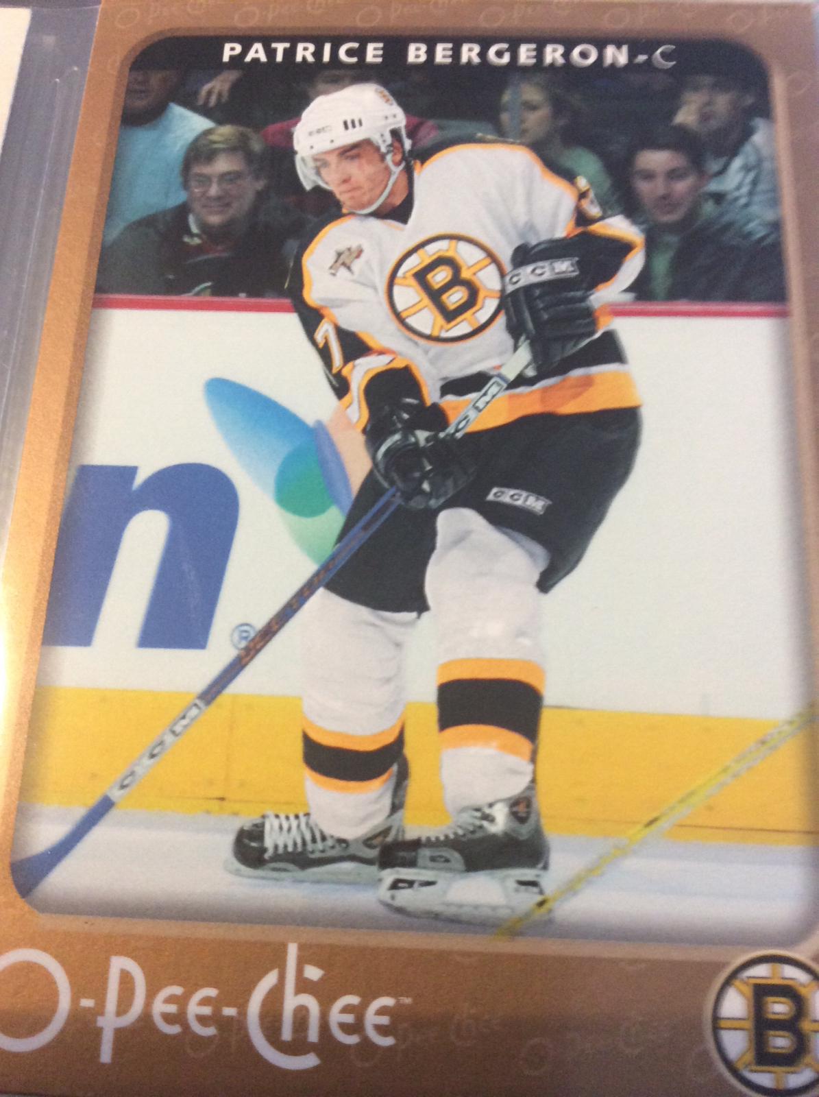 Patrice Bergeron #36 Hockey Cards 2006 O Pee Chee