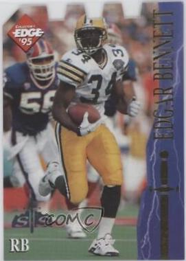 Edgar Bennett [S & S Silver Die Cut] #28 Football Cards 1995 Collector's Edge Excalibur