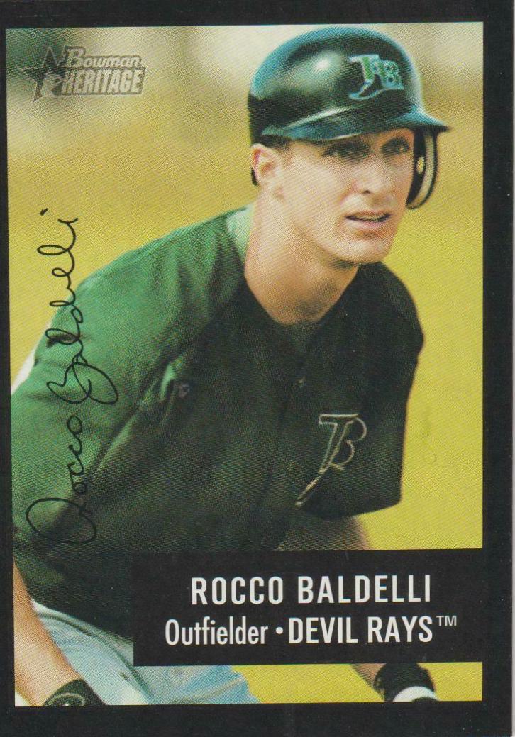 Rocco Baldelli #31 Baseball Cards 2003 Bowman Heritage