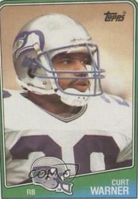 Curt Warner #132 Football Cards 1988 Topps