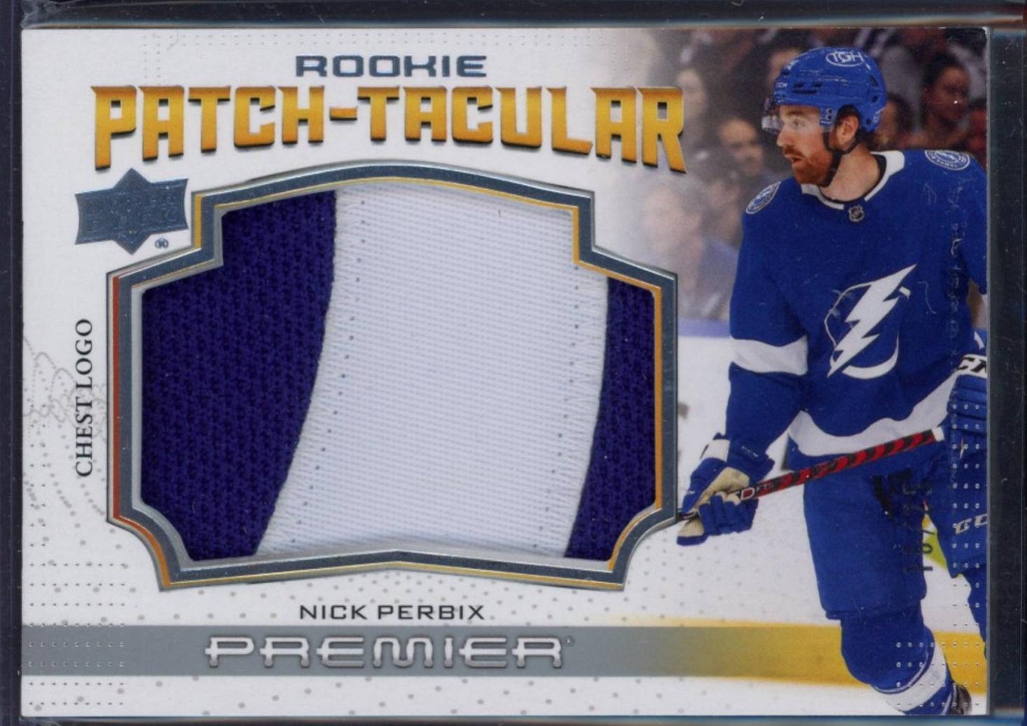 Nick Perbix #RPT-NP 2022 Upper Deck Premier Rookie Patch Taculars Hockey