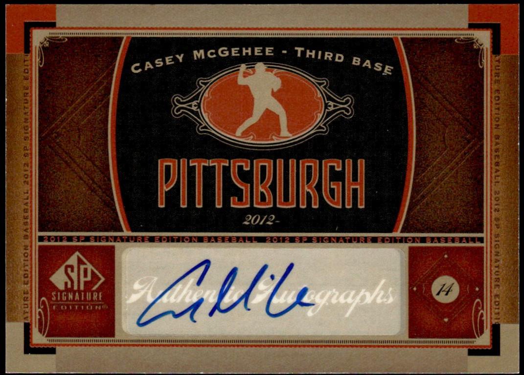 Casey McGehee #PIT4 2012 SP Signature Edition Baseball