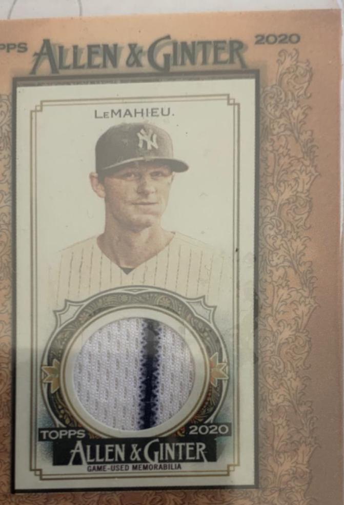 DJ Lemahieu #MFR-DL Baseball Cards 2020 Topps Allen & Ginter Mini Framed Relics