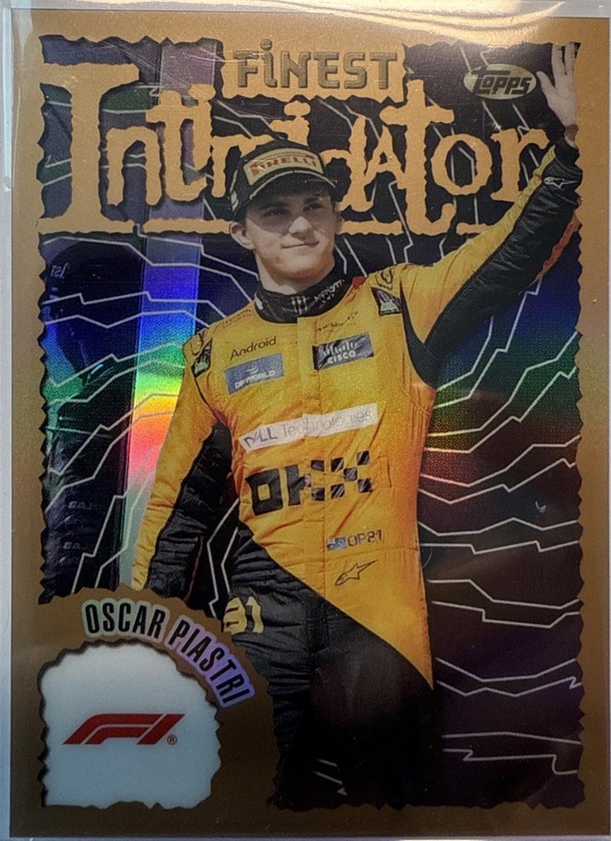 Oscar Piastri #PIA Racing Cards 2024 Topps Finest Formula 1 Intimidators