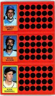 Alan Trammell, George Brett, Willie Wilson