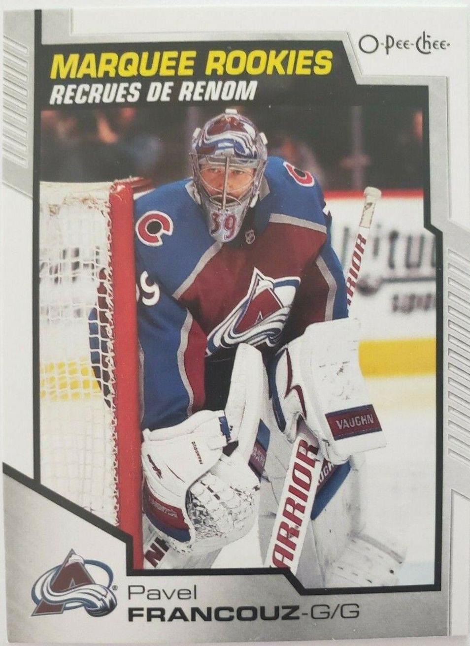 Pavel Francouz #648 Hockey Cards 2020 O Pee Chee Marquee Rookies