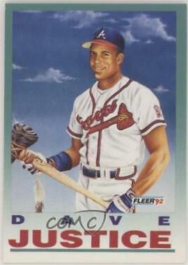 David Justice #713 Baseball Cards 1992 Fleer