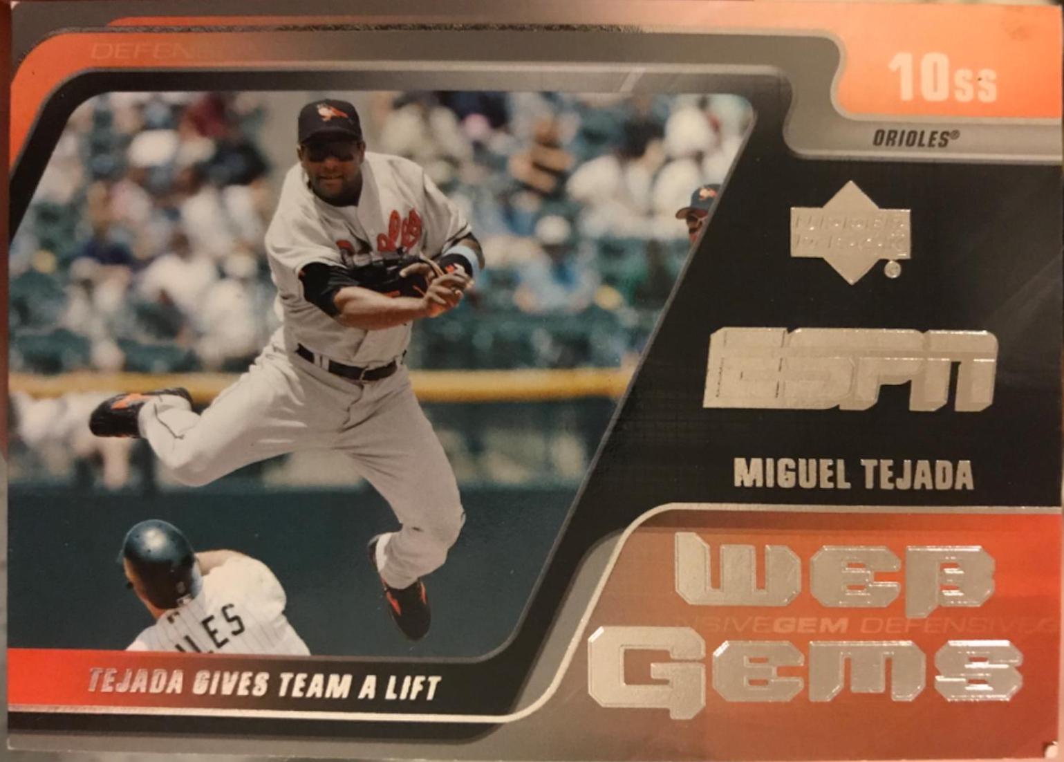 Miguel Tejada #WG-17 Baseball Cards 2005 Upper Deck ESPN Web Gems