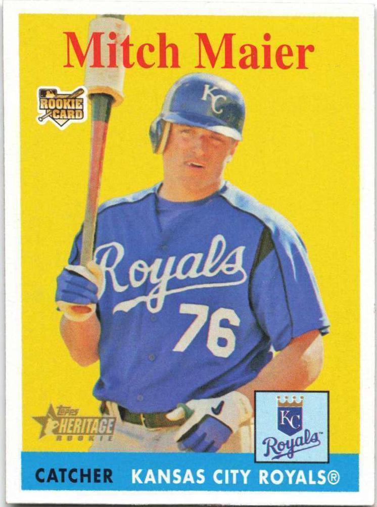 Mitch Maier #39 Baseball Cards 2007 Topps Heritage