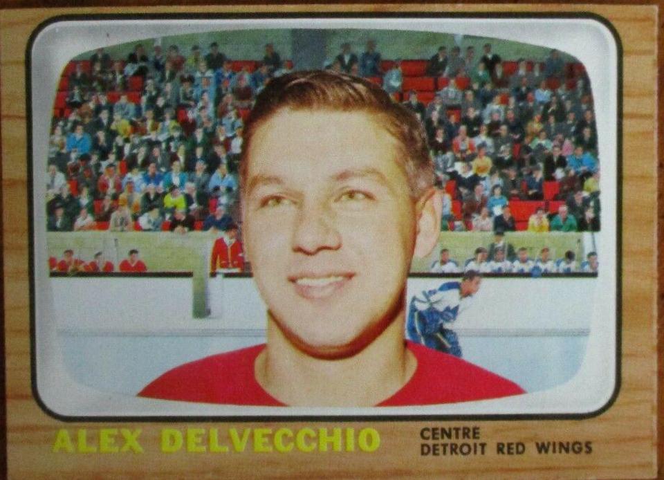 Alex Delvecchio #63 Hockey Cards 1966 Topps USA Test