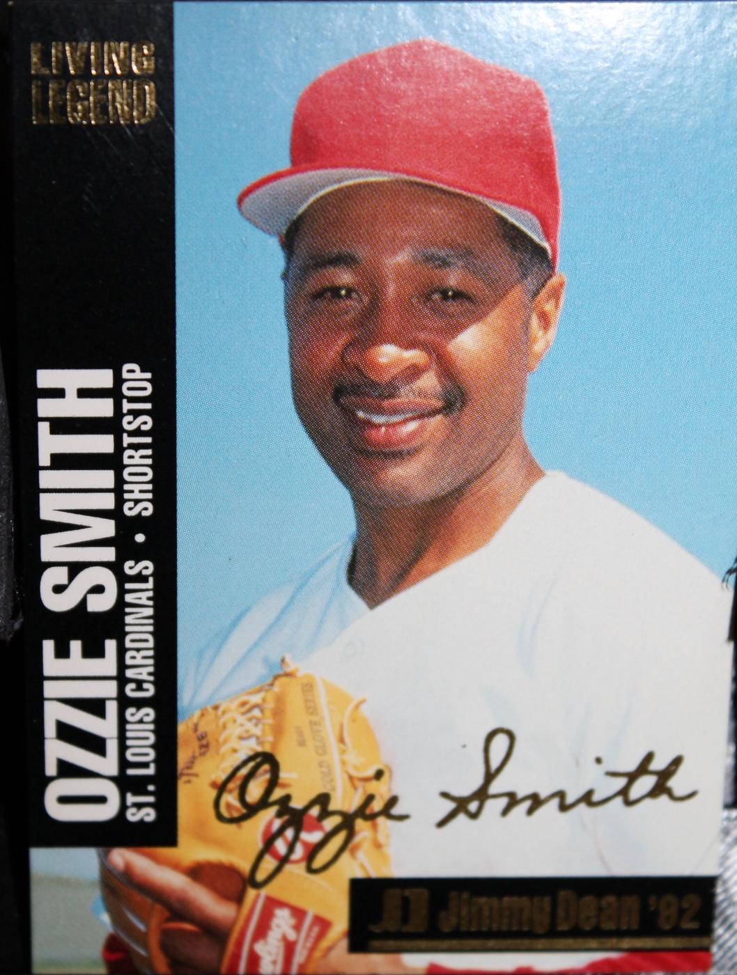 Ozzie Smith #3 Baseball Cards 1992 Jimmy Dean Living Legends