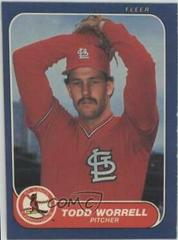 Todd Worrell #49 Baseball Cards 1986 Fleer Prices