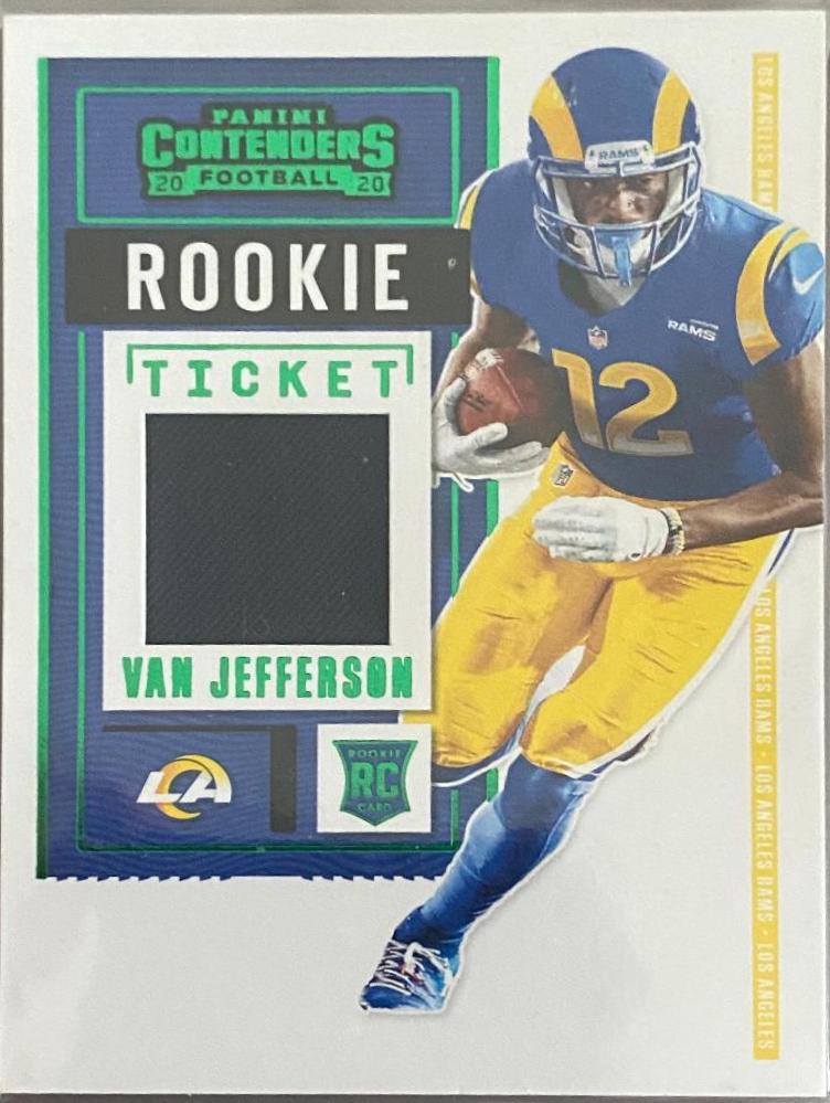 Van Jefferson #RTS-VJE Football Cards 2020 Panini Contenders