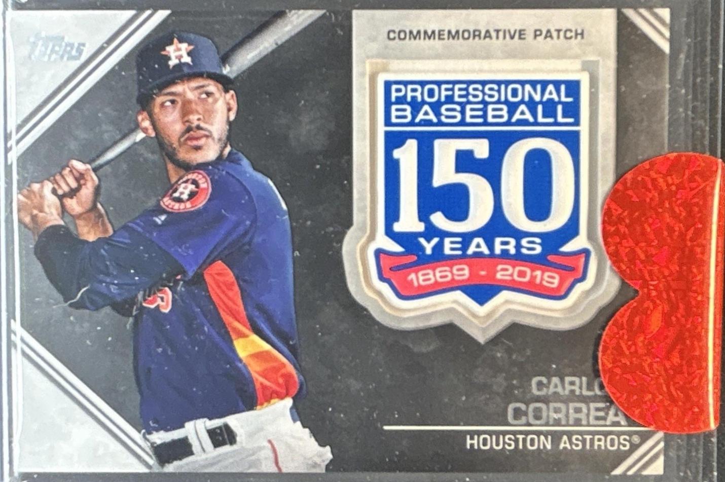 Carlos Correa #AMP-CC 2019 Topps 150th Anniversary Commemorative Patch Baseball