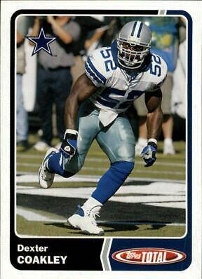 Dexter Coakley #10 Football Cards 2003 Topps Total