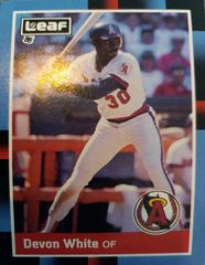 Devon White #127 Baseball Cards 1988 Leaf Prices