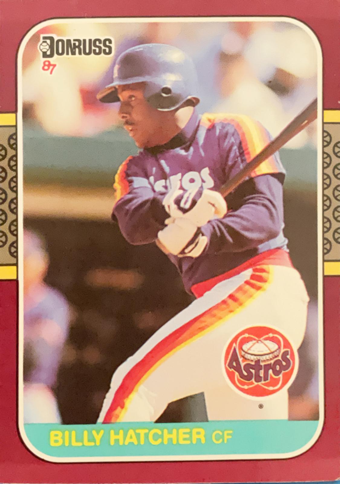 Billy Hatcher #18 Baseball Cards 1987 Donruss Opening Day