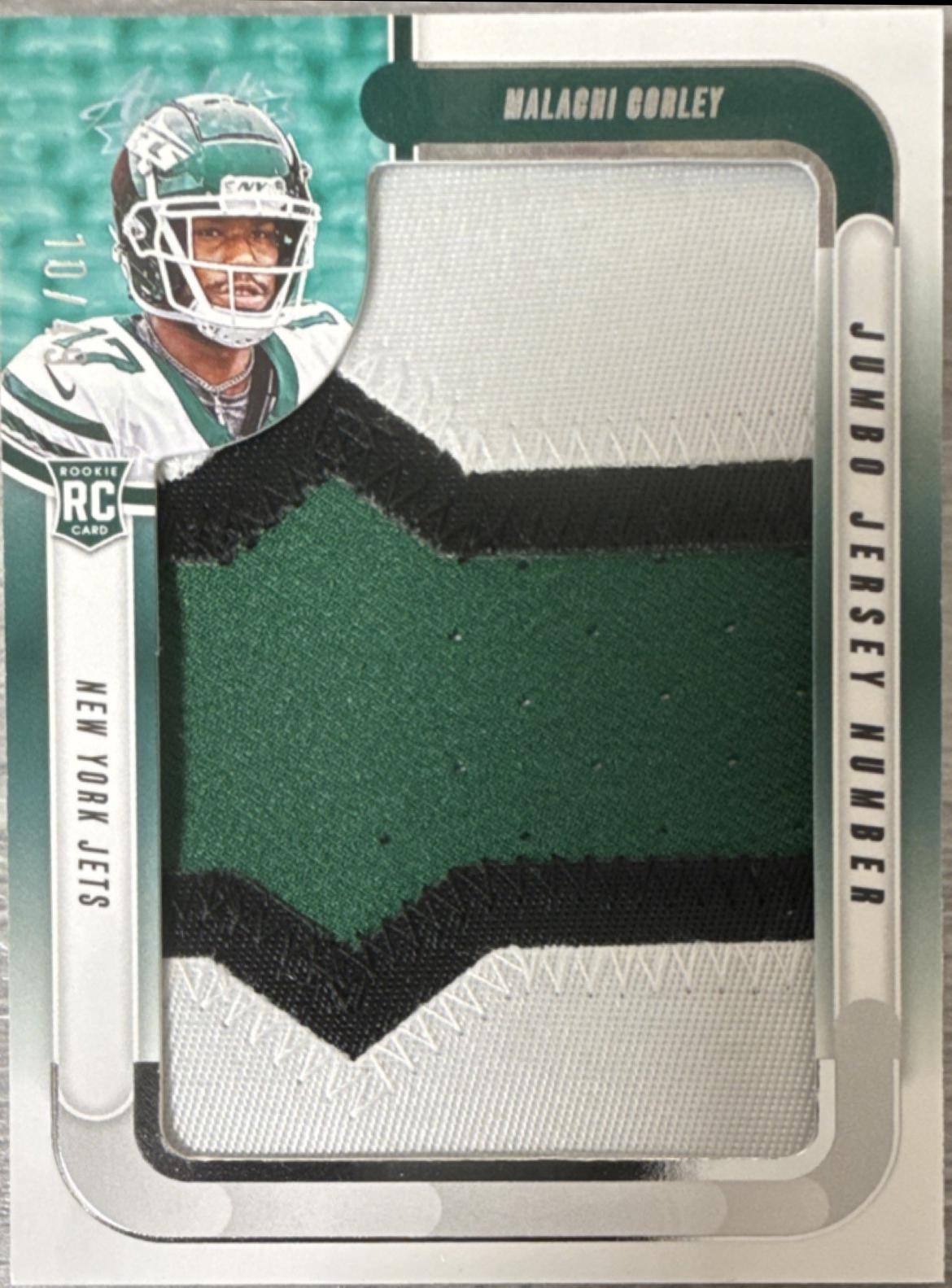 Malachi Corley #JJN-MCY 2024 Panini Absolute Football Jumbo Cleats