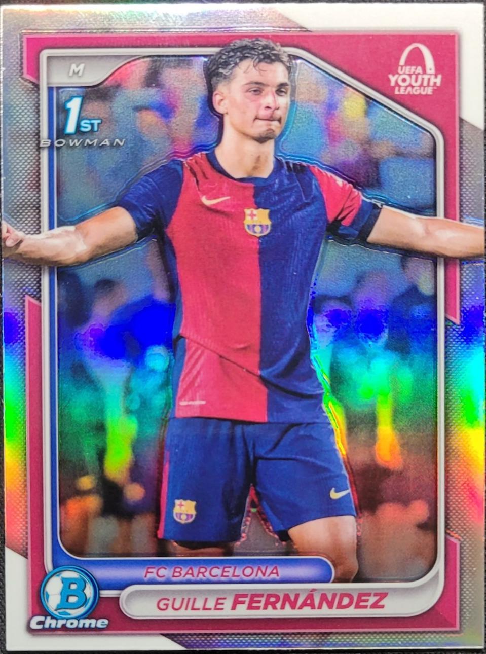 Guille Fernandez #BU-GF Soccer Cards 2024 Topps Chrome UEFA Bowman Youth League