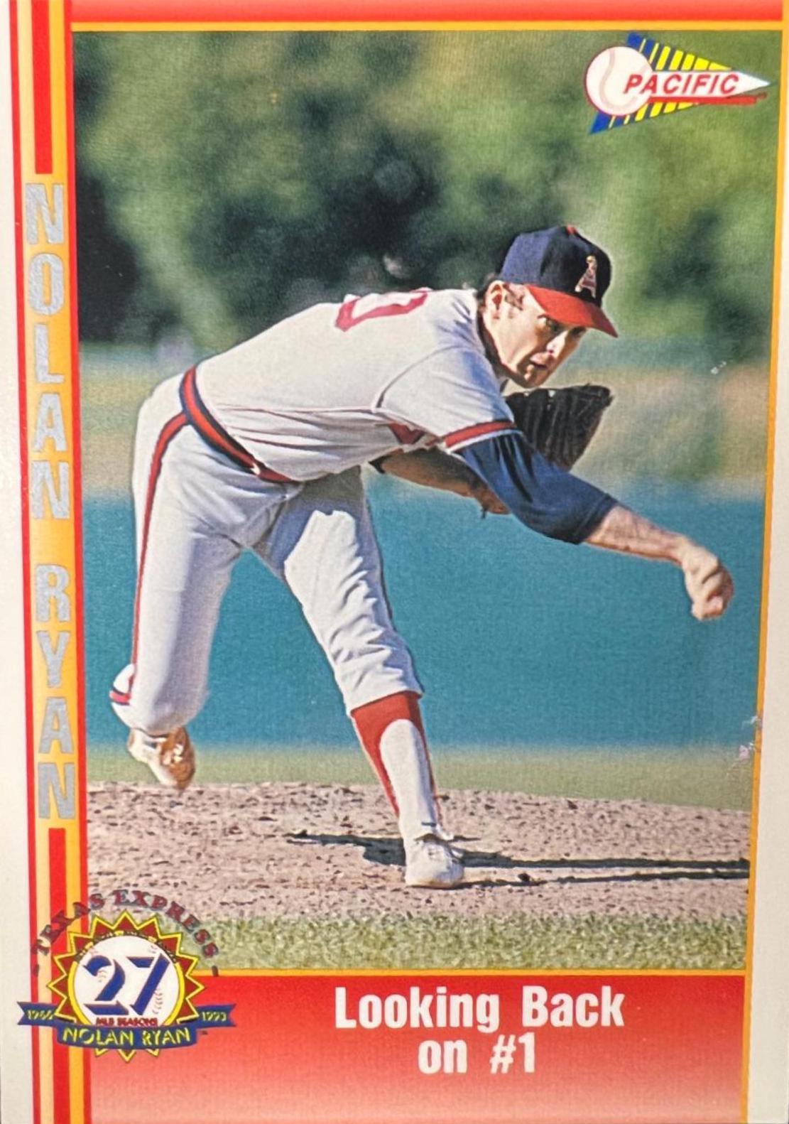 Looking Back on #1 #25 Baseball Cards 1993 Pacific Nolan Ryan 27th Season